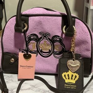 Juicy Couture Purple and Black Satchel